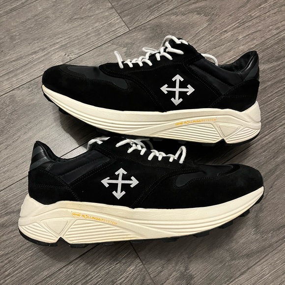 Off-White Other - Off-White Black and Cream Arrow Logo  Sneakers